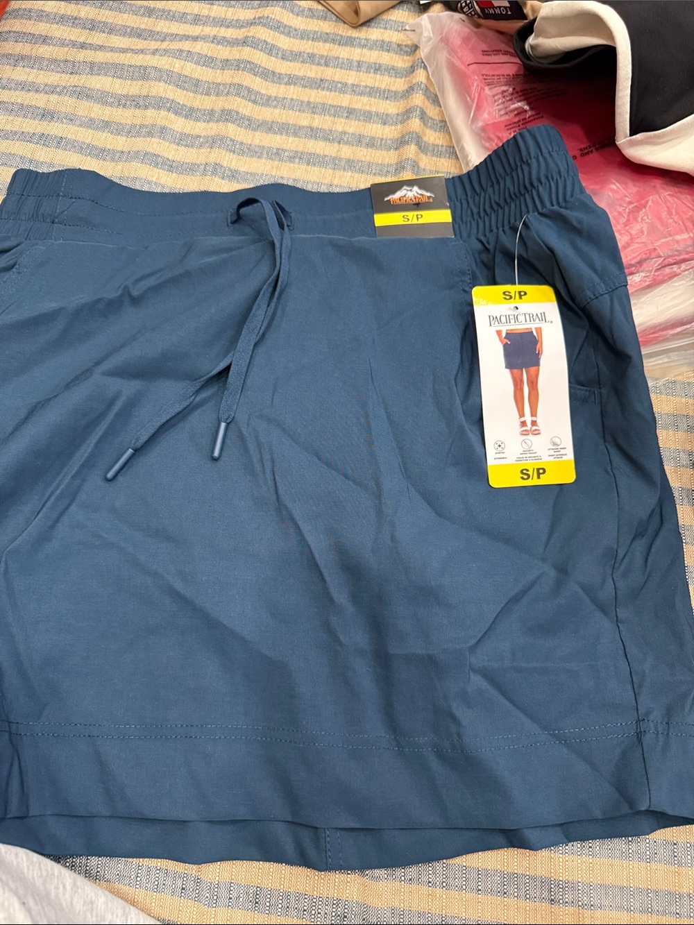 Pacific Trail Women's Slate Blue Active Skort with Drawstring